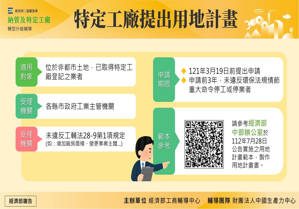 特定工廠提出用定計畫