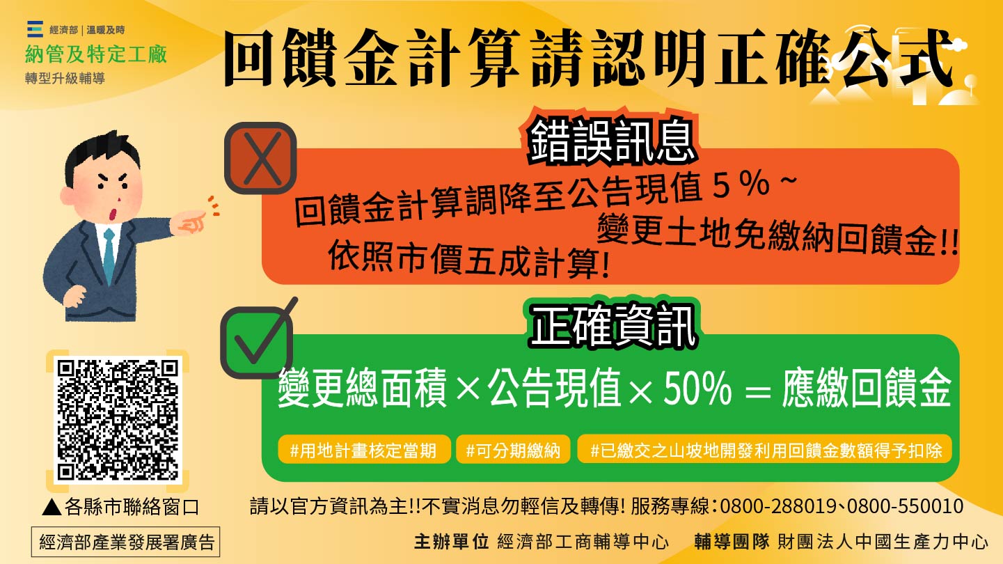 回饋金計算請認明正確公式