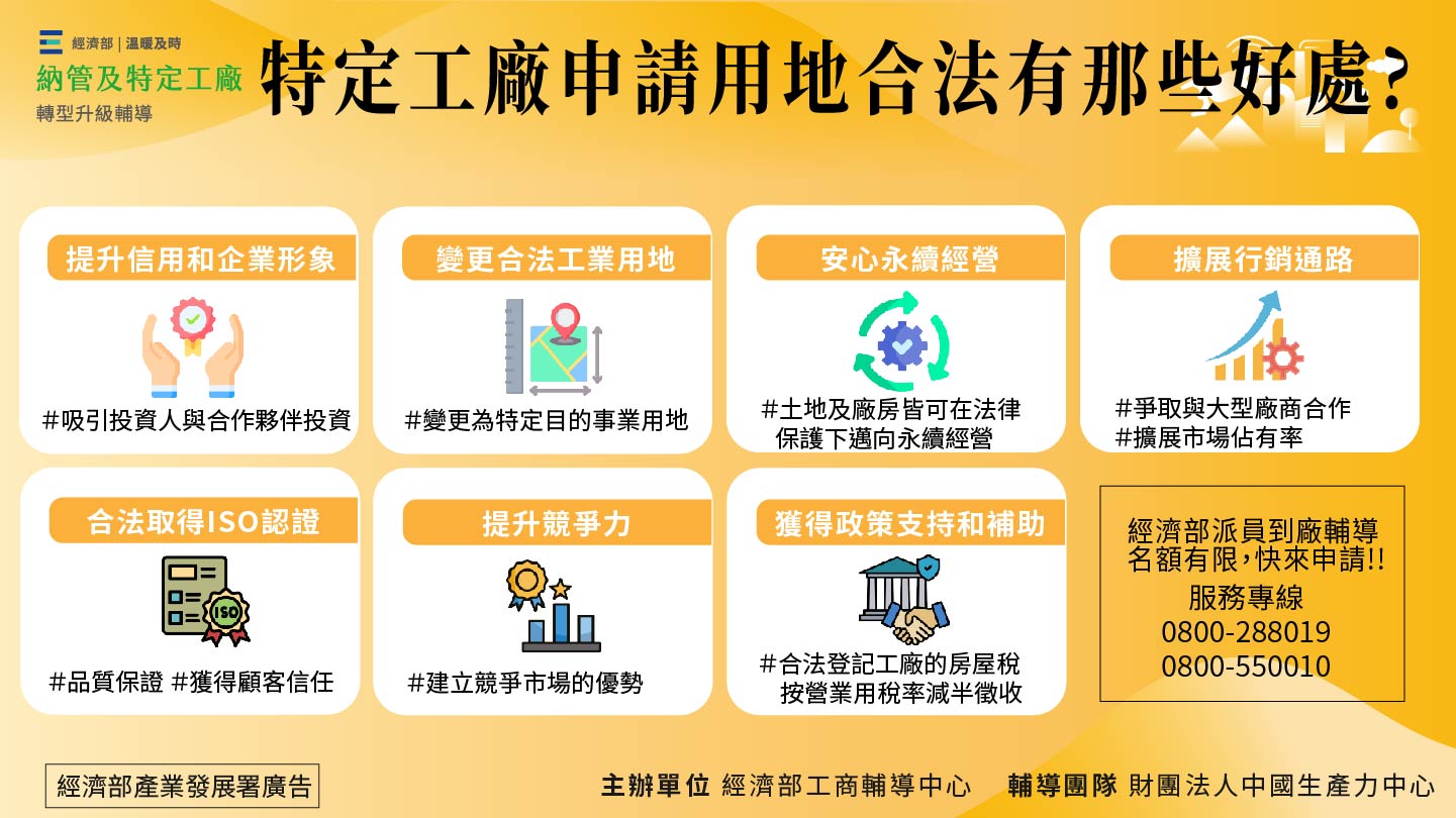 特定工廠申請用地合法有那些好處?